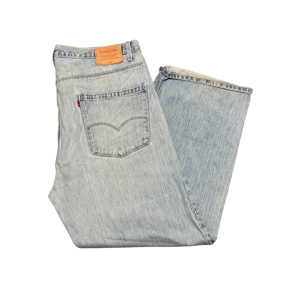 Vintage Levis 579 Baggy Fit Jeans Light Wash Denim Mens W42 L32 0579-0514
